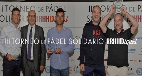 Pádel solidario con mucho éxito en el Torneo de Pádel Solidario RRHHDigital.com