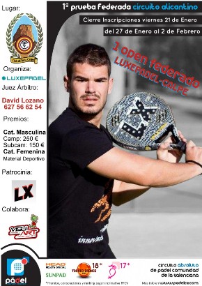 Torneo Bronce CTCalpe-Luxepadel