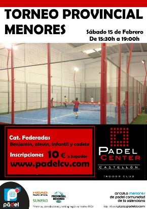 Torneo Provincial Menores PadelCenter