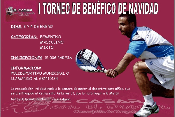 Torneo benéfico de pádel en El Casar