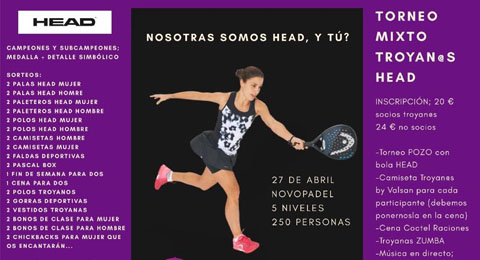 Troyanas Pádel lanzan el torneo mixto 'Troyanas HEAD'